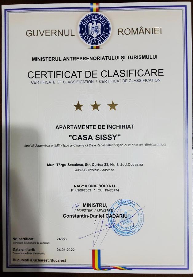 Sissy Vendégház Tîrgu Secuiesc Exterior foto